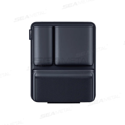 SEAMETAL Leatherette Car Trunk Organizer Large Capacity Seat Back Storage Bag with 4 Pockets Multifunction Use for Car Trunk SUV
