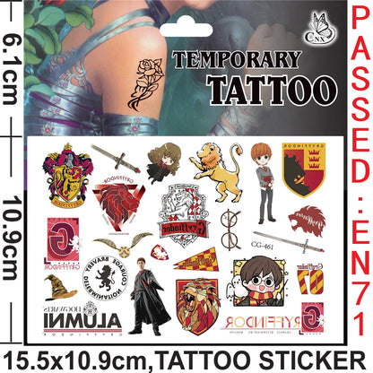 Harry Potter Theme Party Favors Gifts Bag Slap Bracelets 50pcs Stickers Keychains Birthday Souvenir Supplies Classroom Rewards