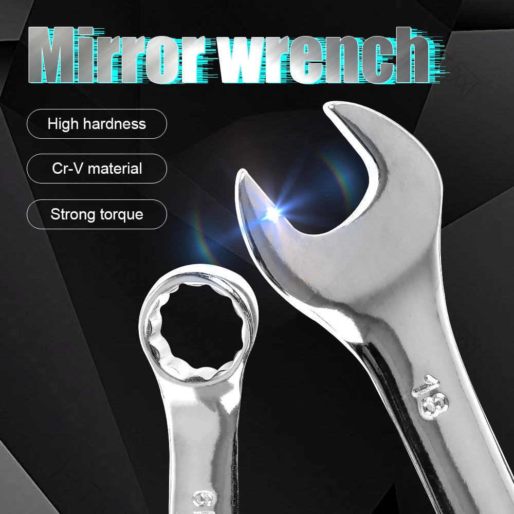 NINDEJIN 1pc open end wrench tool 5.5 6 7 8 9 10 11 12 13 14 15mm combination wrench hex spanner wrench for hex nuts