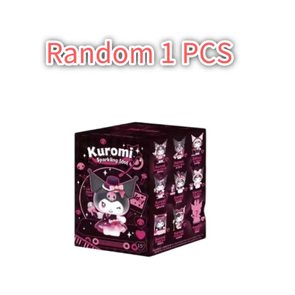Sanrio Kuromi Sparkling Idol Series Cartoon Blind Box Toy Creative Personalized Desktop Ornaments Statue Model Surprise Gift Box
