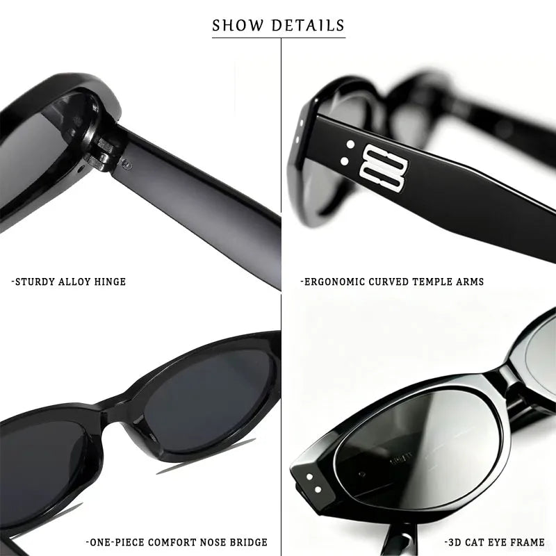 TANGOWO Prescription Women`s Sunglasses-5 Woman Resting Lenses Men Sunglasses Cat Eye Reading Glasses-2 Magnifier Lunette Myopia