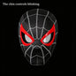 In Stock Miles Spider-Man 1:1 Scale Electronic Mask With Moving Glowing Eyes Ring Control Cosplay Toy Gift For Boys Gift