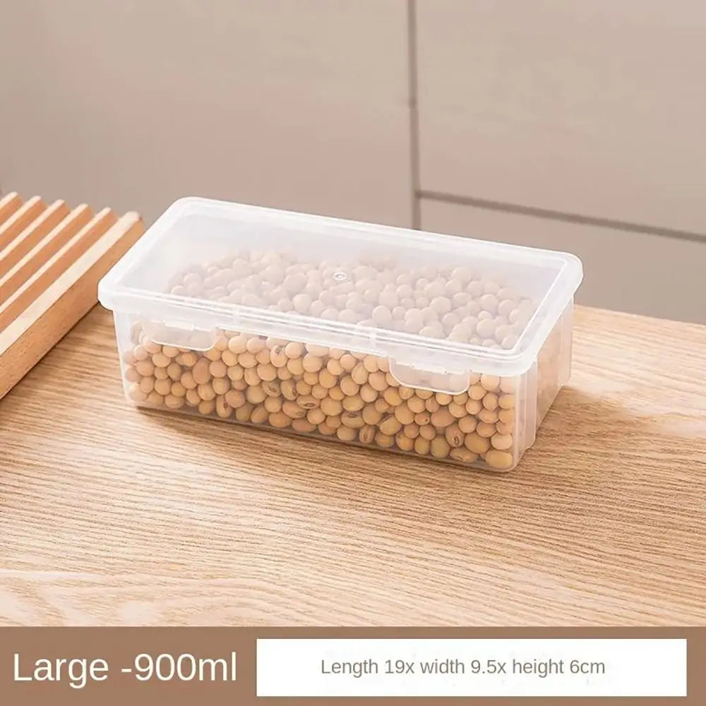 1Pcs Refrigerator Food Fresh Kitchen Storage Boxs Good Sealing Transparent Spice Container Case Visible Home Dry Fruit Jar