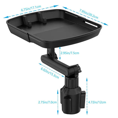 Universal Car Cup Holder Tray Swivel Food Eating Table Adjustable Mobile Phone Mount Holders