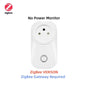 16A Tuya Smart Plug WiFi Zigbee Smart Socket Israel Plug With Energy Monitoring Timer Voice Control Alexa Google Smart Life APP