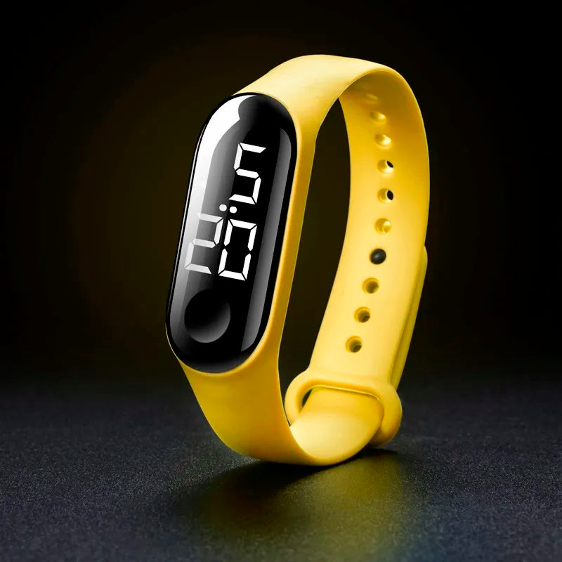 Man Woman LED Electronic Sport Watch Luminous Sensor LED Student Adult Couple Electronic Watch With Shell Adjustment Watch