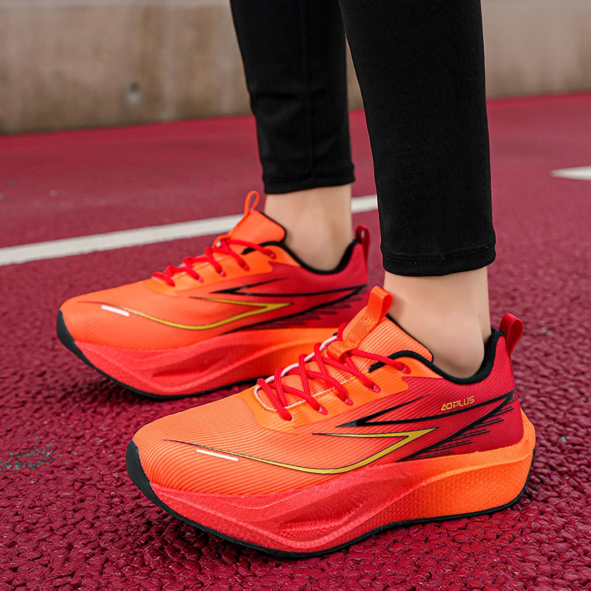 Men Running Shoes Carbon Board Marathon Sports Air Cushiion Breathable Lightweight Women's Comfortable Athletic Walking Sneakers