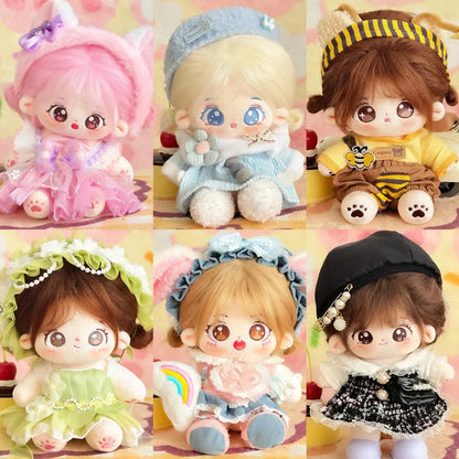 20cm Kawaii Plush Cotton Doll Idol Stuffed Super Star Figure Dolls Twelve Constellations Doll Can Change Clothes Gift
