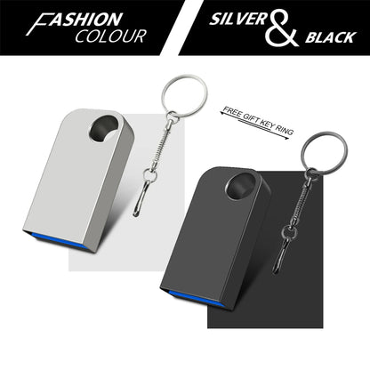Mini USB 3.0 Pendrive 1TB 512GB 128GB Silvery External Storage Metal Memory Flash Drive USB Storage Key Pen Drive For Computer