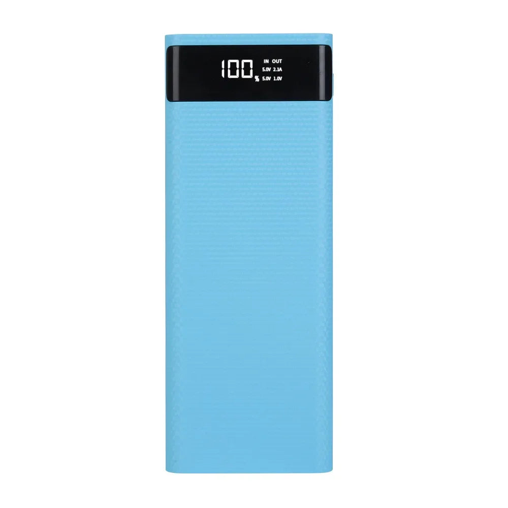 8X18650 Dual USB Power Bank Shell Micro USB Type C 5V 4.5A DIY Case Battery Charge Storage Box Super Fast Charge without Battery