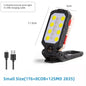 4000MaH Rechargeable Work Light 30W Super Bright COB Flashlight With Magnetic Portable Outdoor Power Bank Camping Emergency Lamp