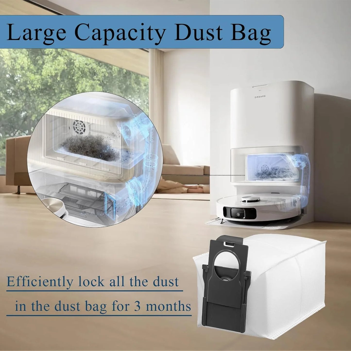 Dreame L40 Ultra / X40 Ultra Vacuum Cleaner Replacement Accessories Main Side Brush HEPA Filter Mop Cloths Dust Bag Spare Parts