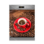 Water Splash Delicious Fruit Printed Dishwasher Sticker Wallpaper Kitchen Waterproof Dishwashing Cabinet Cover Decal Poster