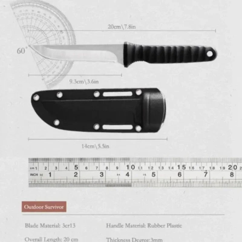 New Outdoor knife self-defense knife outdoor survival knife  high hardness one steel  portable mountaineering k
