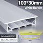 1M-10M LED Neon Rope Tube Soft Silicone Diffuser Channel Black/White Flexible Ribbon Strip Light for Recessed Channel