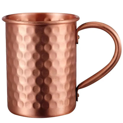 100% Copper Moscow Mule Mug 1/2/3/4PCS Durable Coppery Beer Mugs Coffee Mug Milk Cup Pure Copper Bar Cup Drinkware