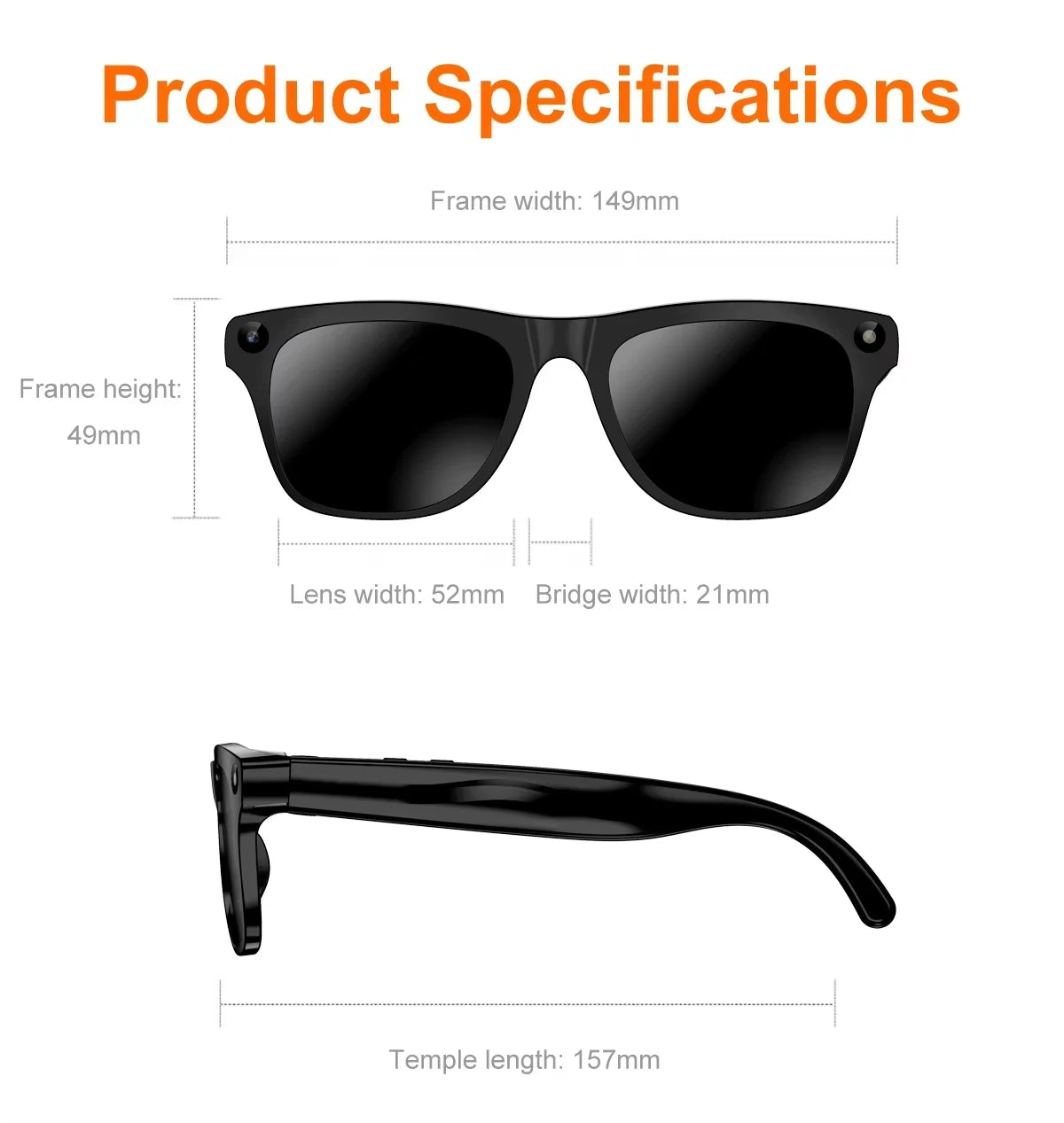 Lenovo 8KHD 2400W Upgrade Smart AI Glasses Women Men Color Changing Photo Video Voice Call Translation Motorcycle Glasses