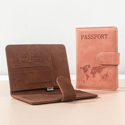 Custom Name Passport Holder for Essentials Passport Wallet Cover Case for Travel Accessories Passport Book Holders for Women/Men
