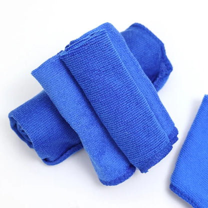 1-20Pcs Soft Microfiber Car Cleaning Towel Drying Cloth Hemming Wash Towel Water Suction Polishing Car Motorcycle Cleaning Tools