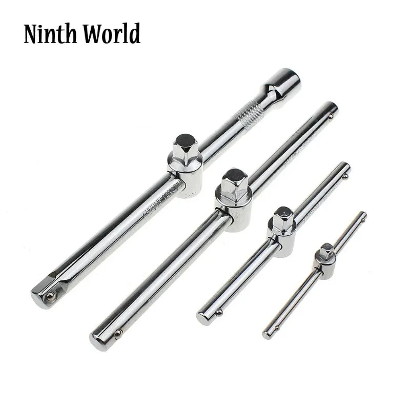1/4" 3/8" 1/2" Drive Impact Socket Sliding Extension Bar 115-250mm T-handle Socket Breaker Bar for Ratchet Driver & Car Repair