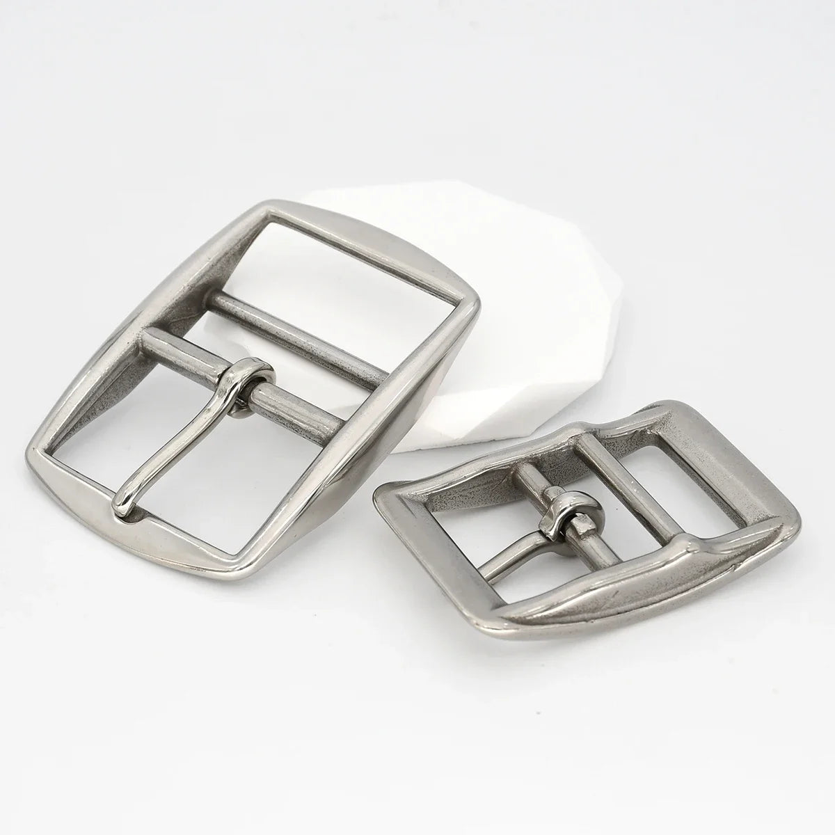 1pieceStainless Steel Adjustable Belt Buckle Double-bar Pin Buckle Tri-glide Slider Horse Halter Harness Accessories Parts