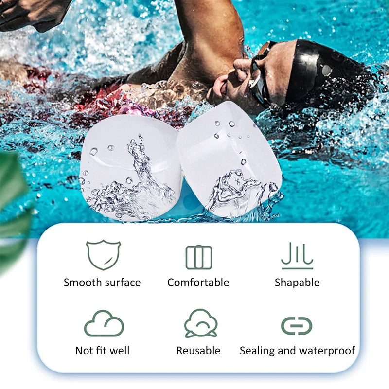 16Pcs Anti Noise Snore Soundproof Earplugs Travel Sleep Noise Reduction Ear plug Swimming Silicone Earplug Noise Protection Tool