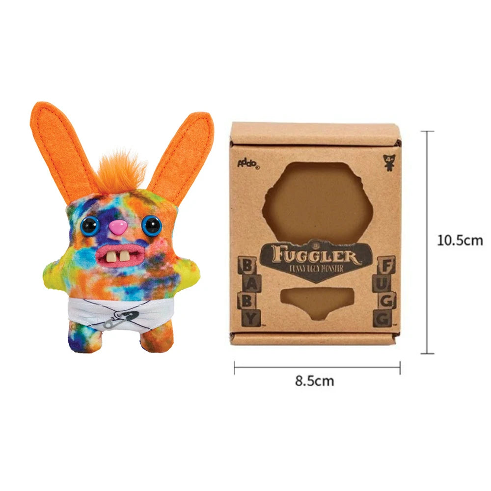 Baby Fugg Fuggler Monster Plush Doll  Original Rabid Rabbit Funny Ugly Hedge Grog Screech Wide-Eyed Teeth Monster With Box