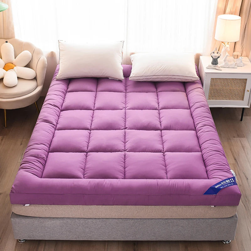 Queen Mattress Topper for Body Pain Relief, 1000 GSM Extra Thick Mattress Pad Cover with Elastic Pocket, 7D fiber Bed Topper