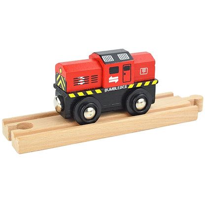Wooden Magnetic Train Car Locomotive Toy Wood Railway Car Accessories Toys for Kids Gifts Fit Wood Biro themes Tracks