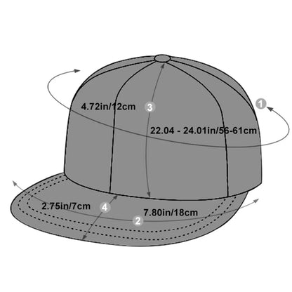 Men's Spring and Summer Hip-hop Hats Wide-brimmed Letters Camouflage Baseball Caps Youth Trendy Handsome Flat-brimmed Hats