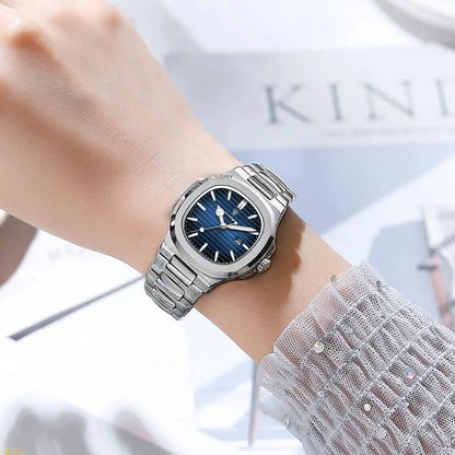 POEDAGAR Luxury Woman’s Quartz Watch Date Waterproof Luminous Ladies Wristwatch Stainless Steel Fashion Watches For Women casual