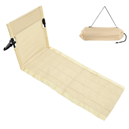 Foldable Camping Chair Oxford Cloth Camping Floor Chair With Incline Function Waterproof Beach Floor Chair Park Outdoor Tool
