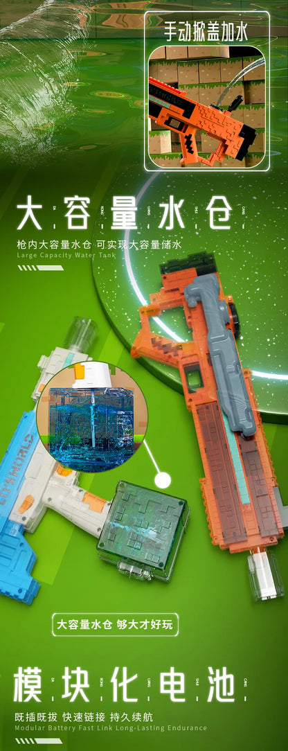 Electric Water Guns Toys Automatic Water Suction Powerful Squirt Blasters Summer Toys Outdoor Beach Toy for Kids Adults Gift