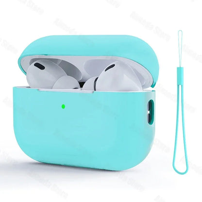 Dla AirPods Pro 2 Etui Płynny Silikon Pokrowiec Na AirPods 3 Pro 2 Etui Miękkie Słuchawki Ochronne Funda dla AirPod Pro 2 Pro2 Pokrowiec