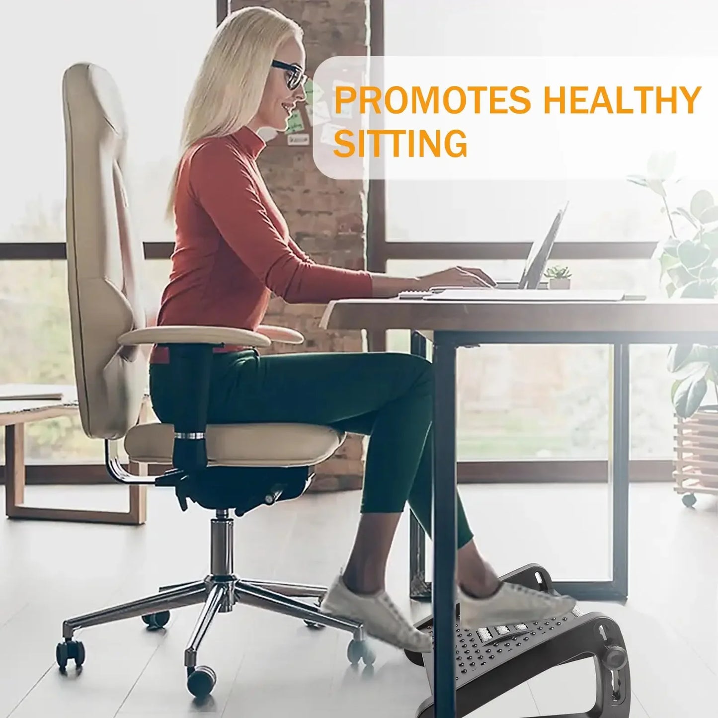 Ergonomic Adjustable Foot Rest for Under Desk, Portable Foot Stool for Office and Home, Comfortable Support for Desk Work