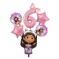 Gabby Dollhouse Birthday Party Supplies Plates Cups Tablecloth Napkins Gabby Cat Birthday Decoration Supply Kit Kids Party Favor