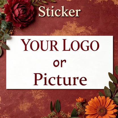 50PCSCustomized Rectangular stickers with Personalized Wedding Logos, Birthday Baptism Designs, and Your Own Custom stickers