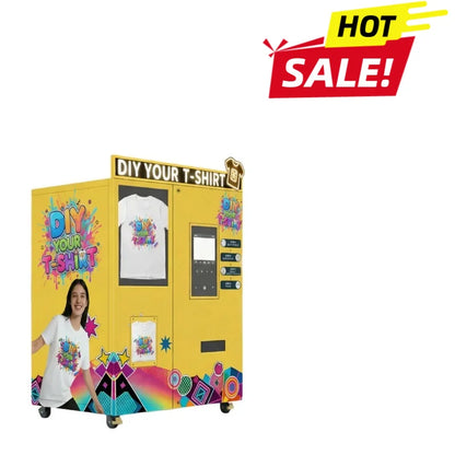 Smart Clothing Vending Machine Personalized Fashion AI Customizer DIY Garment Design Kiosk On Demand T Shirt Hoodie Production