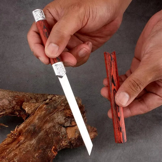 Exquisite stainless steel small straight knife fruit knife facas sushi household sharp portable magic pen hand meat knife