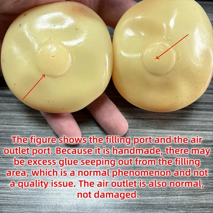 Squishy Potato Stress Ball Fidget Toy with Vaseline Plasticity Soft Feel No Rebound Anti-Stress ASMR Sensory Squeeze Toy