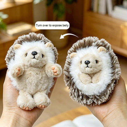 10/20/25cm Cute Hedgehog Plush Doll Soft Hedgehog Huggable Pillow Lifelike Hedgehog Pendant Doll Lovely Desktop Pet Bag Decor
