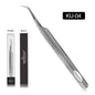 SAKURAHANA Anti-Static Eyelash Tweezers Professional High Precision Volume Extension Stainless Steel Anti-slip Makeup Tool