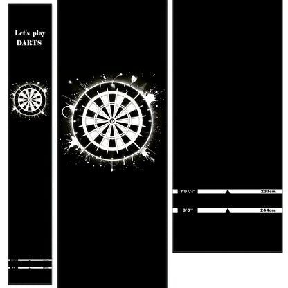 Professional Non-Slip Dart Mat Throwing Carpet for Game Room Bar Decor - Training Mat with Decorative Design