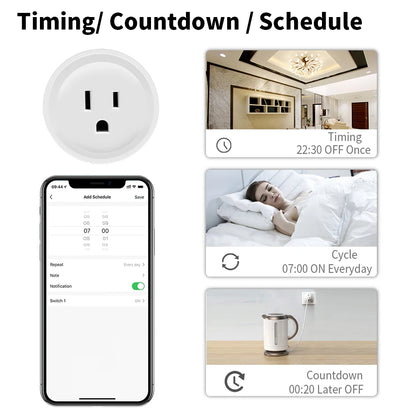 Tuya Smart Wifi Zigbee Plug US Standard Wireless Outlet 16A Remote Control Smart Home Appliances Work With Alexa Google Home