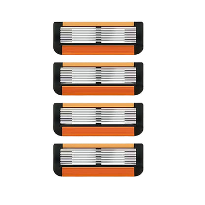 Gift Free Handle 6 Layers Razor Blade High Quality Men Safety Razor 6-Layer Germany Stainless Steel Shaving Blades Manual Shaver