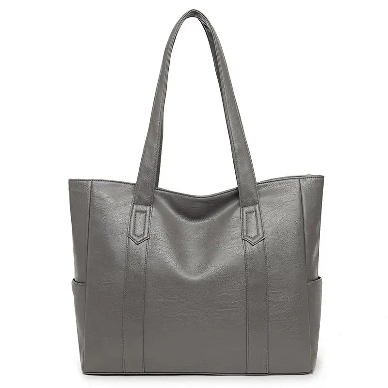 Women PU Leather Large Capacity Shoulder Bag Crossbody Hand Tote Vintage