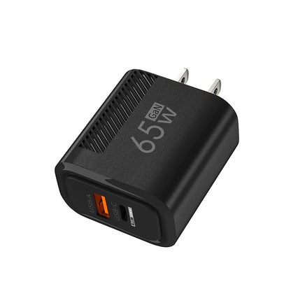 65W GaN Fast Charging USB Type-C Charger US EU Plug USB PD Quick Charge 3.0 Travel Wall Phone Charger Adapter For iPhone Samsung