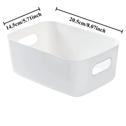 1/3pcs Dormitory Miscellaneous Storage Box Desktop Cosmetic Storage Box Bathroom Kitchen Bedroom Plastic Storage Basket