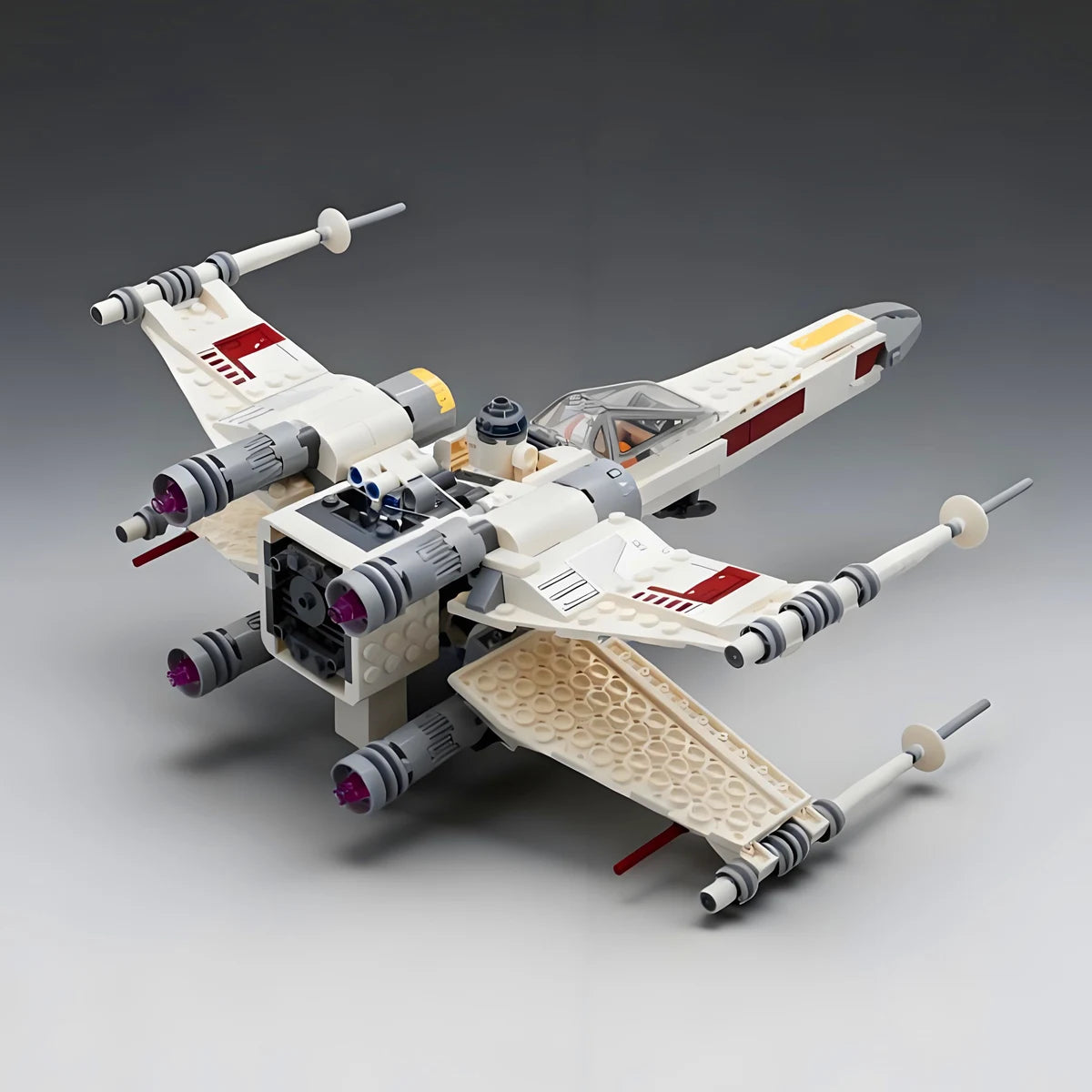 NEW IN STOCK Spaceship T-65 Aircraft Fighter Space StarFighter Building Blocks Toys for Gift