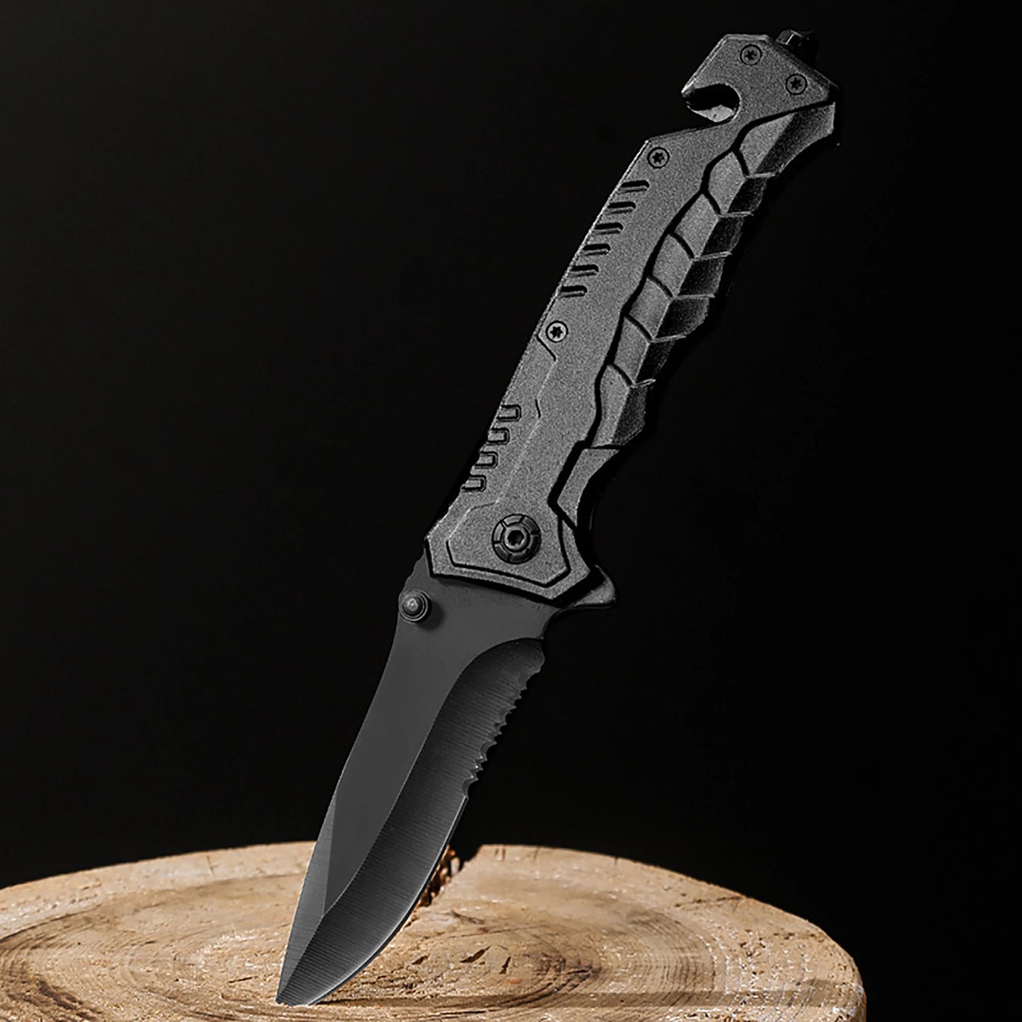 Multi functional and convenient folding knife EDC pocket knife fruit knife, suitable for outdoor survival camping and fishing
